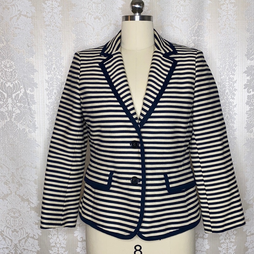 Ann Taylor loft striped blazer